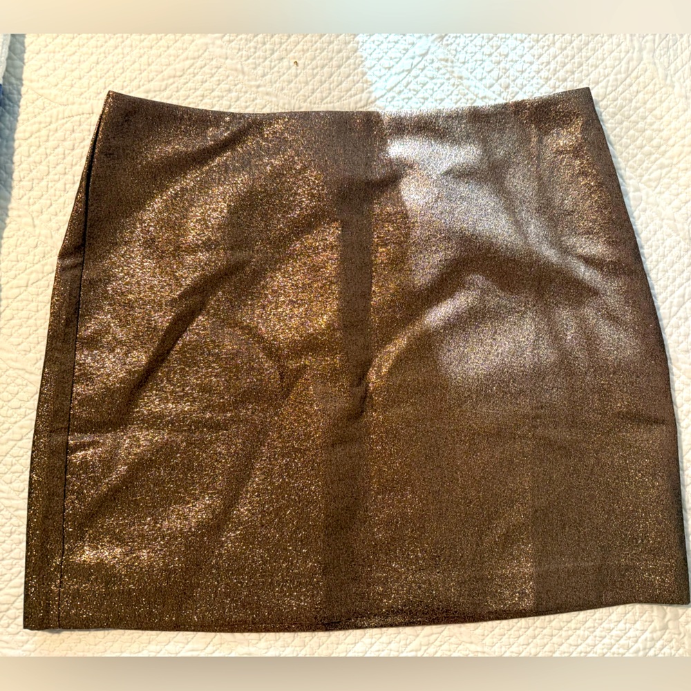 LOFT shimmer Brown Skirt